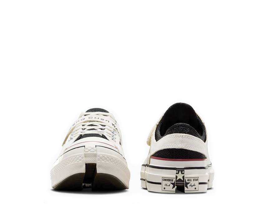 Converse X Feng Chen Wang 2-in-1 Chuck 70 Black/Egret vista lateral — sistema innovador 2 en 1