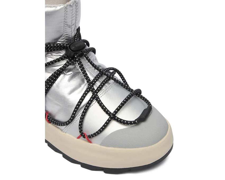 Adidas x Moonboot Ace Blanc vue latérale — tige haute isolante
