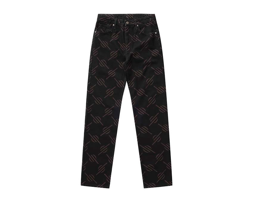 Daily Paper Phillimon Pants Black — pantaloni unisex taglio ampio streetwear
