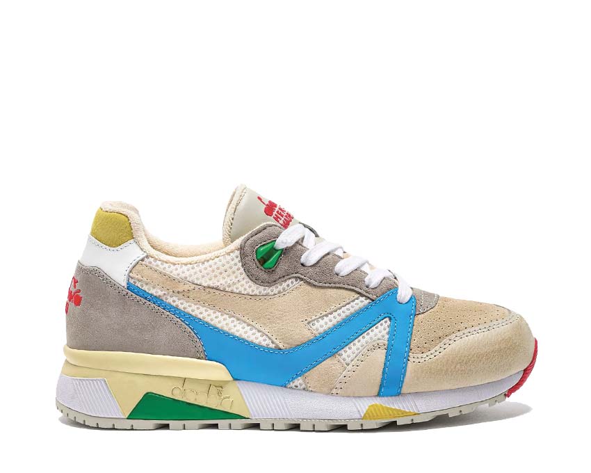 Diadora N9000 Podio Italia Multi — sneaker homme cuir multicolore vintage