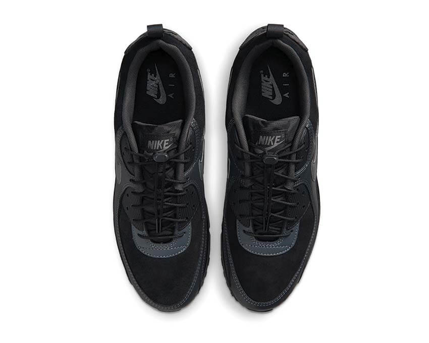 Nike Air Max 90 Iron Grey semelle — waffle caoutchouc dark smoke