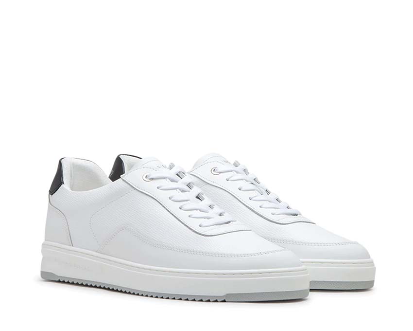 Filling Pieces Mondo Crumbs White side view — white textured Crumbs leather
