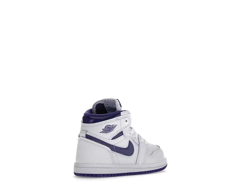 Jordan 1 Baby High OG Court Purple suela — suela Jordan 1 High bebé morado