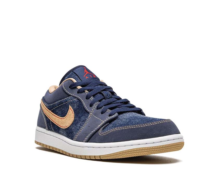 Jordan 1 Low Midnight Navy / Hemp DH1259-400