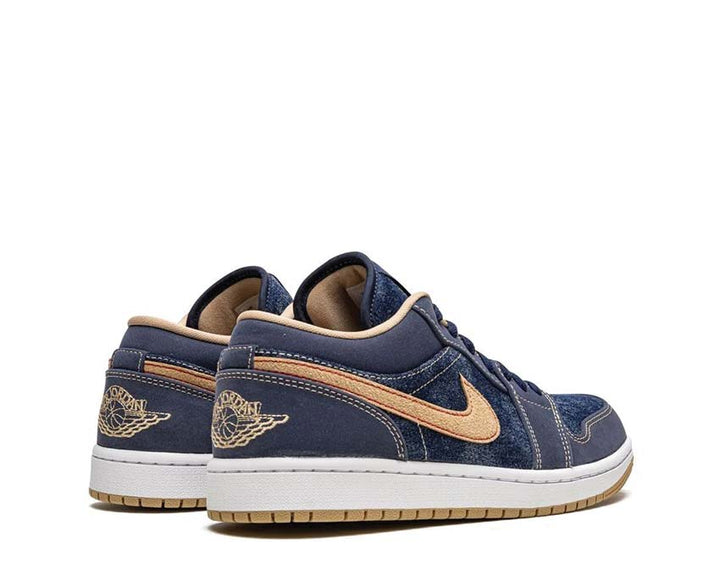 Jordan 1 Low Midnight Navy / Hemp DH1259-400