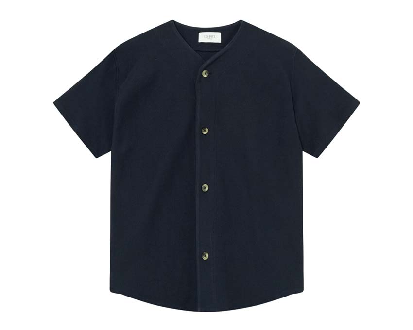 Les Deux Barry Baseball Jersey Shirt Dark Navy — camisa unisex baseball jersey