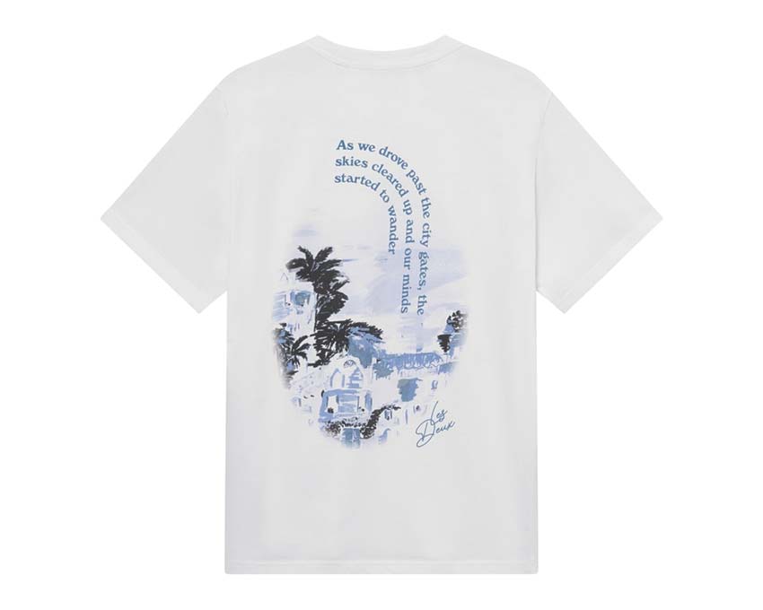 Les Deux Coastal T-Shirt White Seitenansicht — Meeresdruck