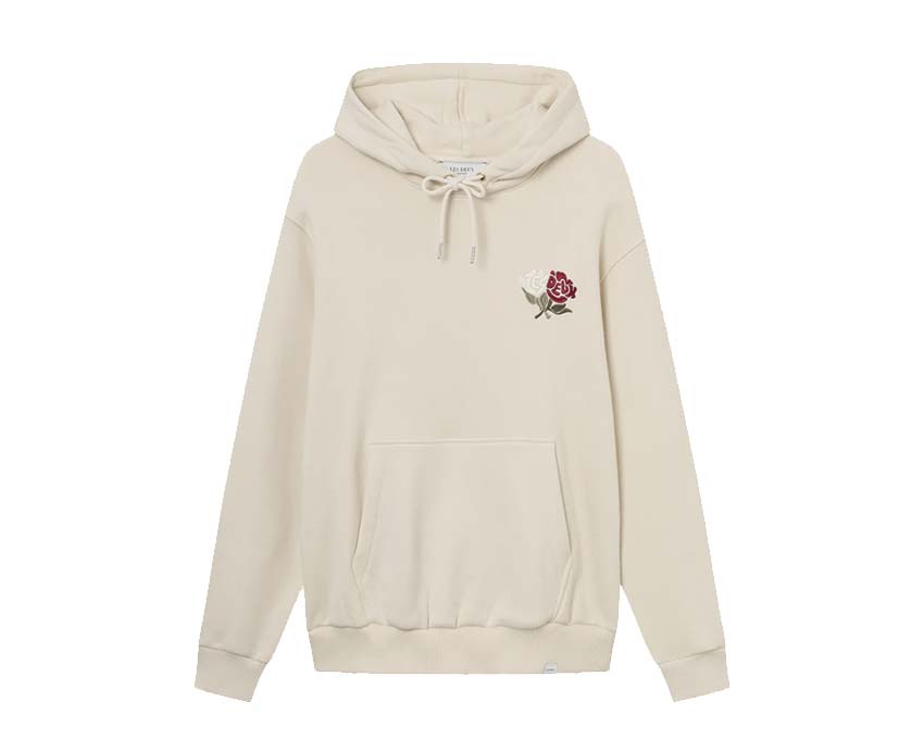 Les Deux Felipe Hoodie Ivory — Unisex-Hoodie Baumwolle Logo gestickt