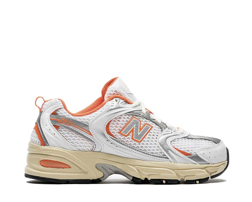 New Balance 530 White Sun Glow — sneaker hombre mesh running vintage