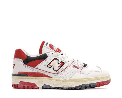 New Balance 550 Premium Vintage Sea Salt Team Red BB550VGA — zapatilla unisex