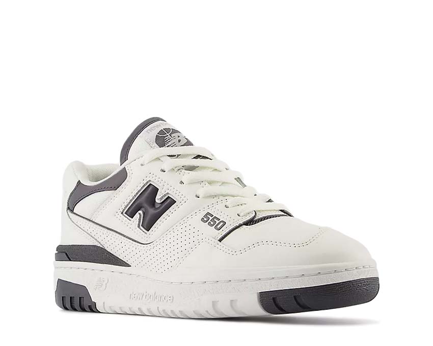side view — New Balance 550 women's sea salt magnet thick cupsole