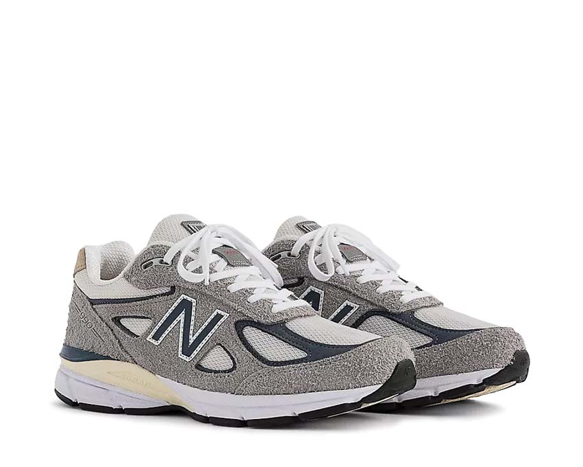 New Balance 990v4 Made in USA Marblehead vue latérale — profil classique gris clair