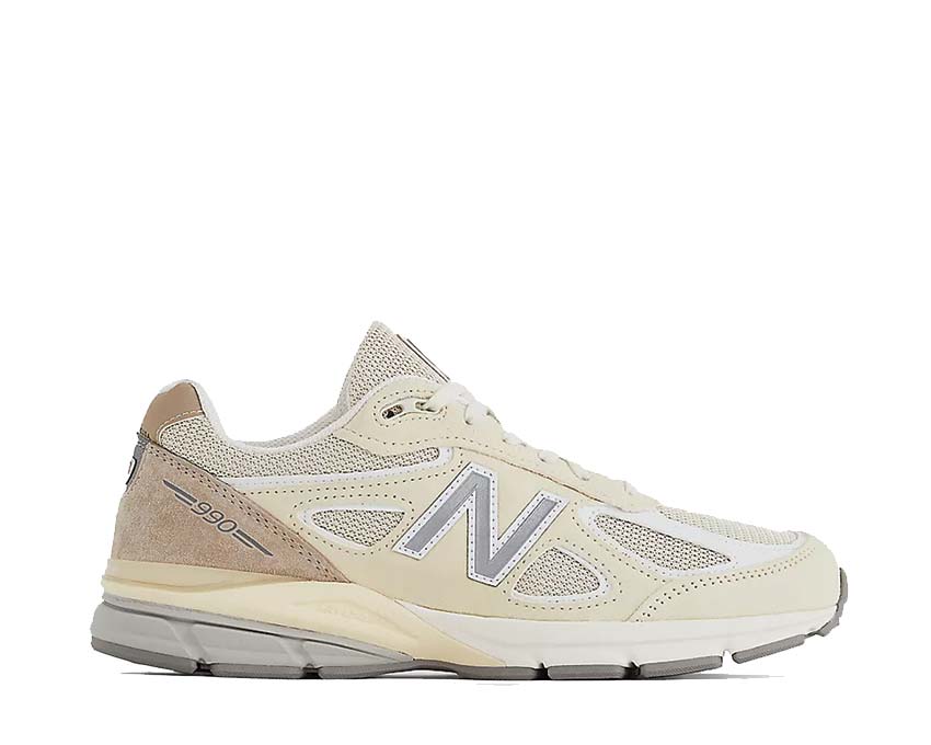 New Balance 990v4 Made in USA Limestone — zapatilla unisex malla y ante