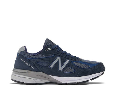 New Balance 990v4 Made in USA Navy — sneaker homme mesh et suède