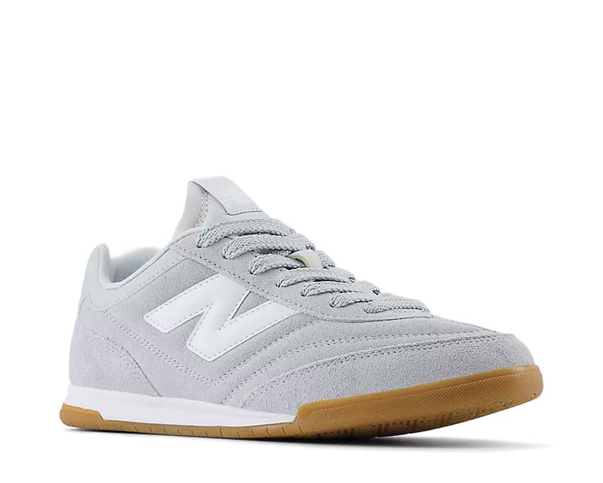 New Balance RC42 Granite White vista laterale — tomaia in pelle liscia