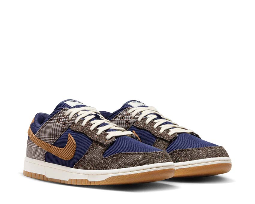 Nike Dunk Low PRM Midnight Navy / Ale Brown - Pale Ivory FQ8746-410