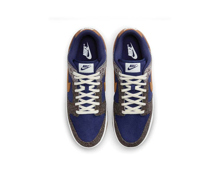 Nike Dunk Low PRM Midnight Navy / Ale Brown - Pale Ivory FQ8746-410