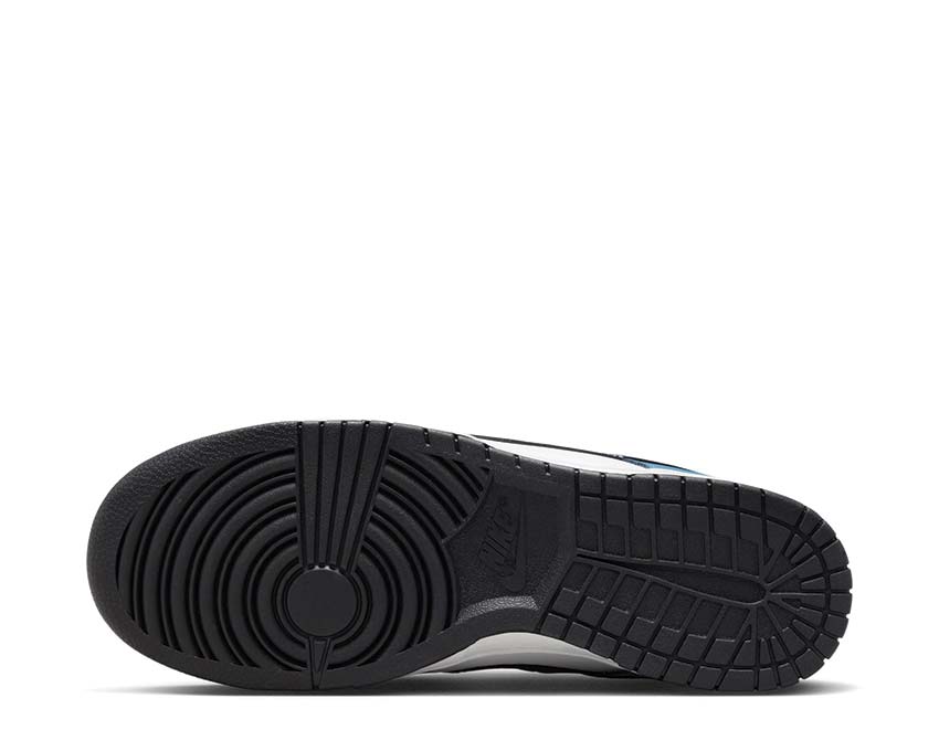 Nike Dunk Low Retro NAS Summit White dettaglio — pelle Industrial Blue