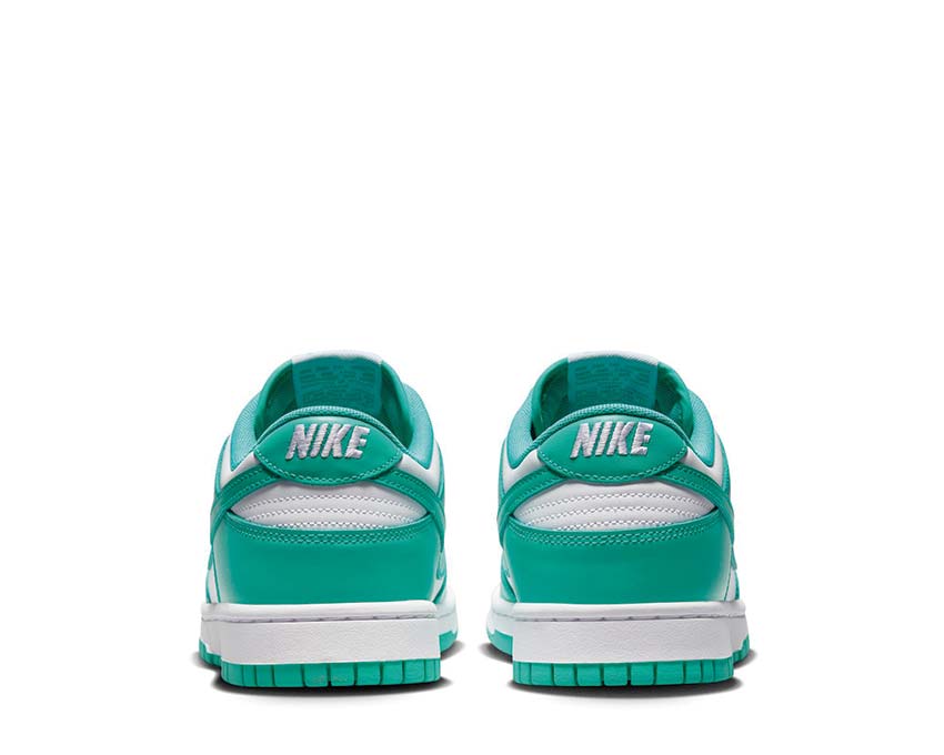 Nike Dunk Low Retro White suela — goma vulcanizada Clear Jade