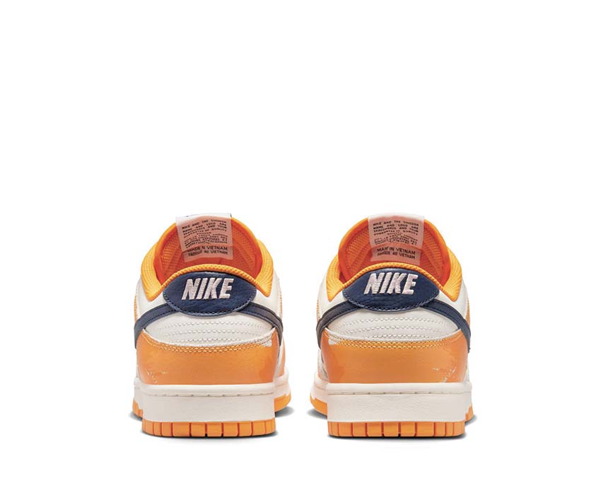 Nike Dunk Low Sail / Obsidian - Laser Orange - Sundial FN3418-100