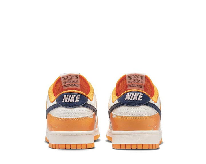 Nike Dunk Low Sail / Obsidian - Laser Orange - Sundial FN3418-100