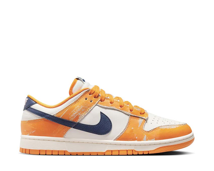 Nike Dunk Low Sail / Obsidian - Laser Orange - Sundial FN3418-100