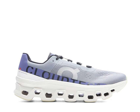 On Cloudmonster Mist Blueberry — men's running CloudTec technology