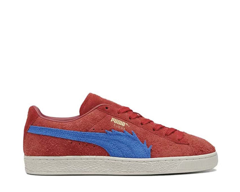 Puma Suede Baggy For All Time Red Ultra Blue — zapatilla hombre ante collab One Piece
