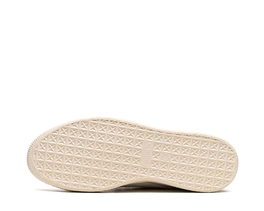 Puma X Rhuigi Clyde Q3 Pristine Sedate Gray détail — broderie Rhuigi