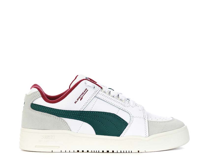 Puma Slipstream Lo Retro White Malachite — sneaker uomo tennis retro