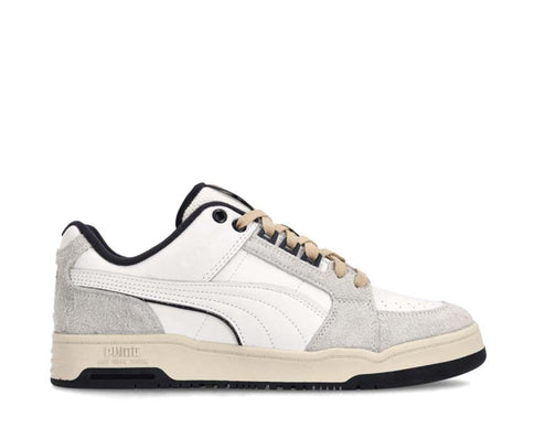 Puma Slipstream Lo Service Line White Navy — zapatilla hombre cuero premium