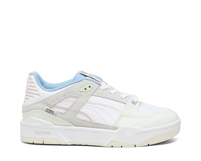 Puma Slipstream Uninvisible White Pristine — zapatilla mujer cuero minimalista