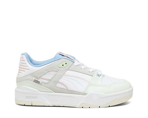Puma Slipstream Uninvisible White Pristine — zapatilla mujer cuero minimalista