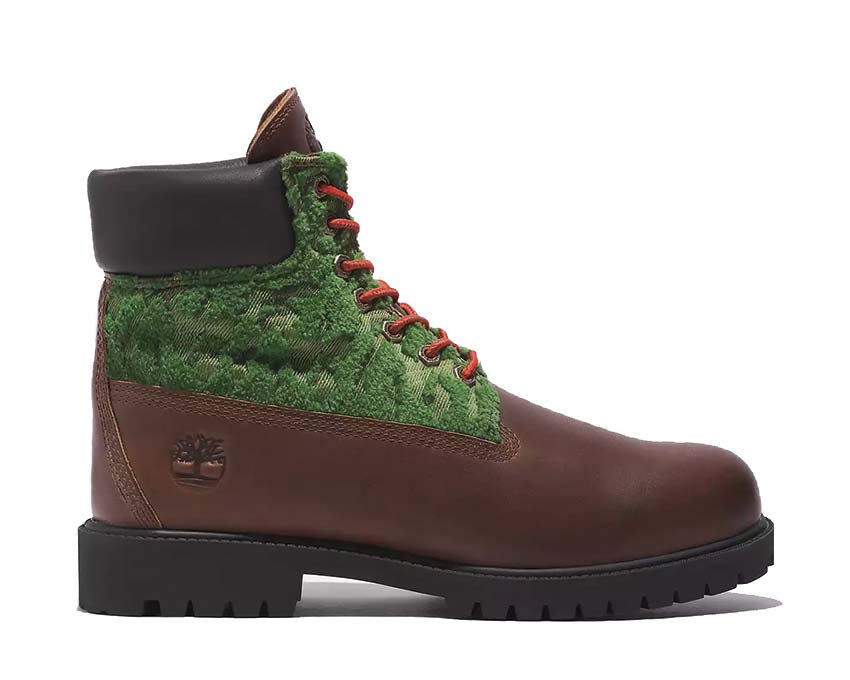 Timberland Heritage Black Pioneers 6 Inch Lace Waterproof Brown — bota hombre cuero premium