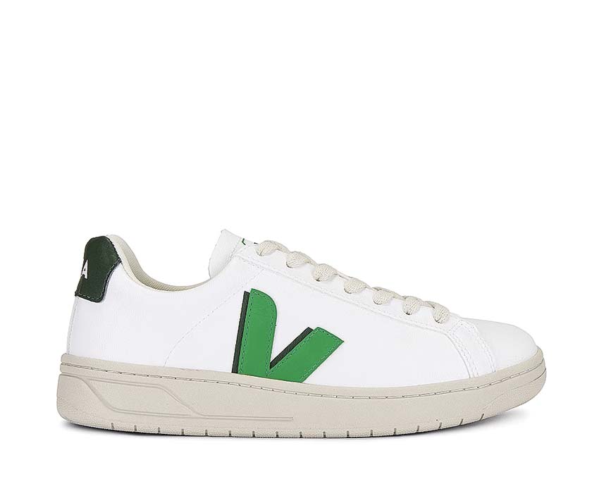 Veja Urca White Leaf/Cyprus — women's sneaker eco-friendly leather