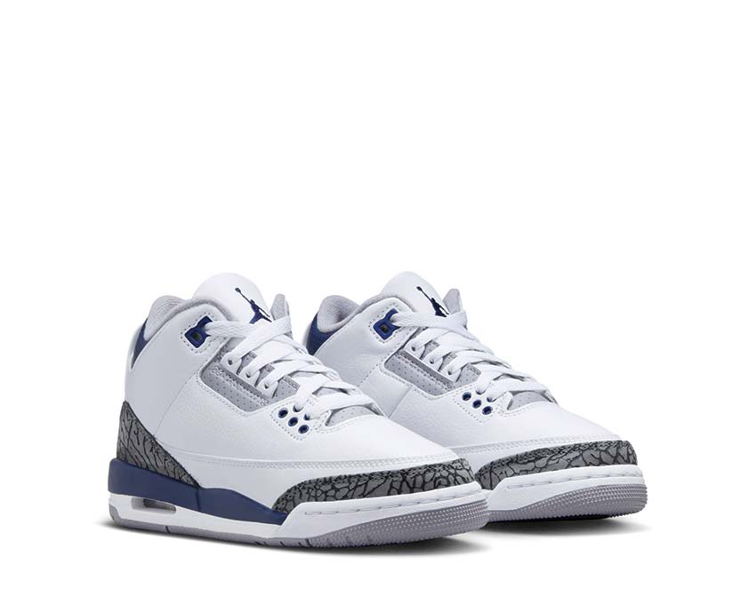Jordan Air Jordan 3 Retro GS Midnight Navy semelle — amorti Air visible