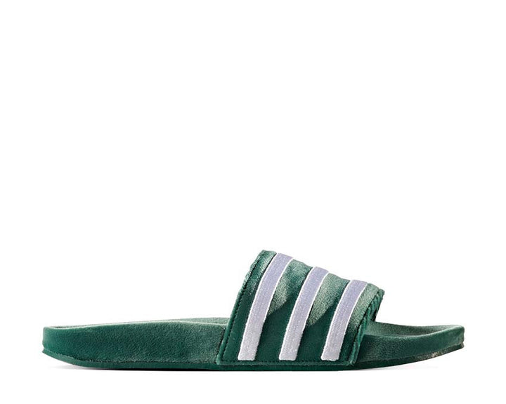 Adidas Adilette Slides Velvet Dark Green BY9907