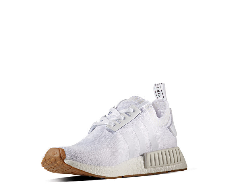 Adidas NMD R1 Primeknit Gum Pack White