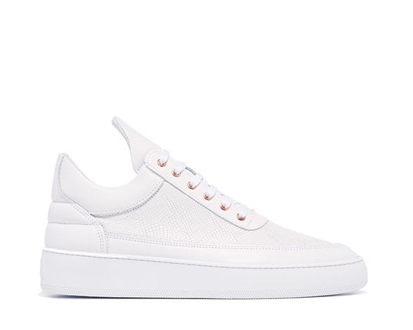 Filling Pieces Low Top Iguana White