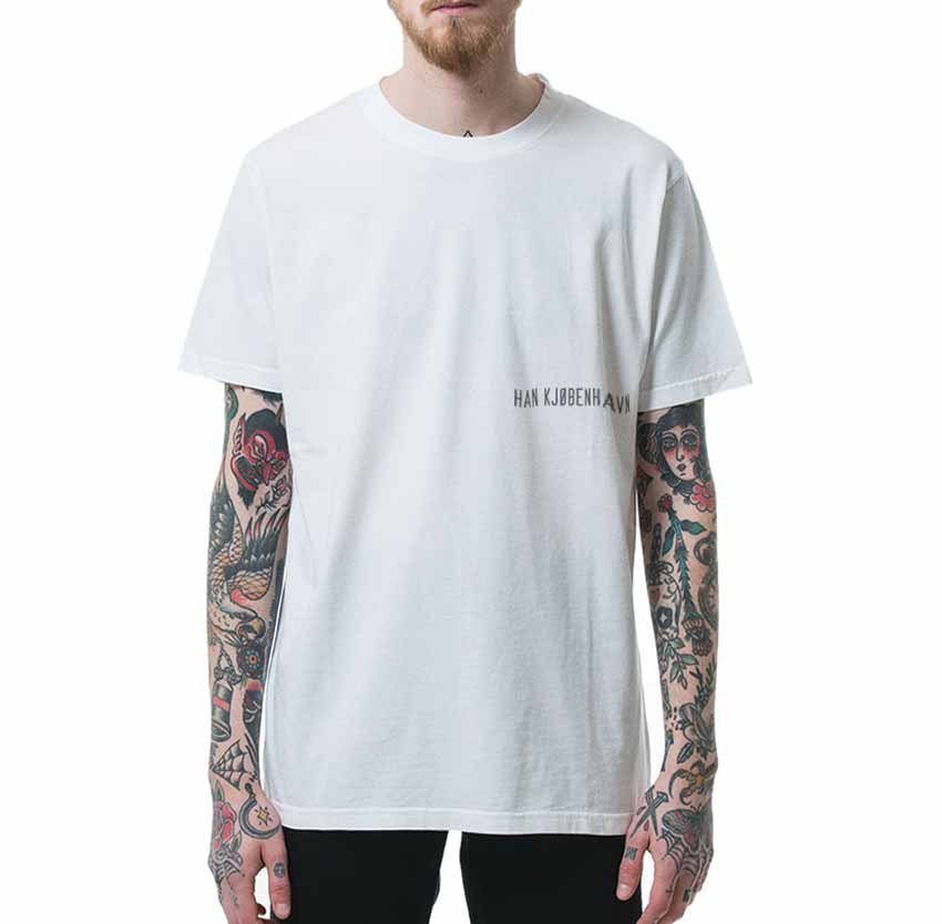 HAN KJØBENHAVN Casual Tee White Small Chest Logo