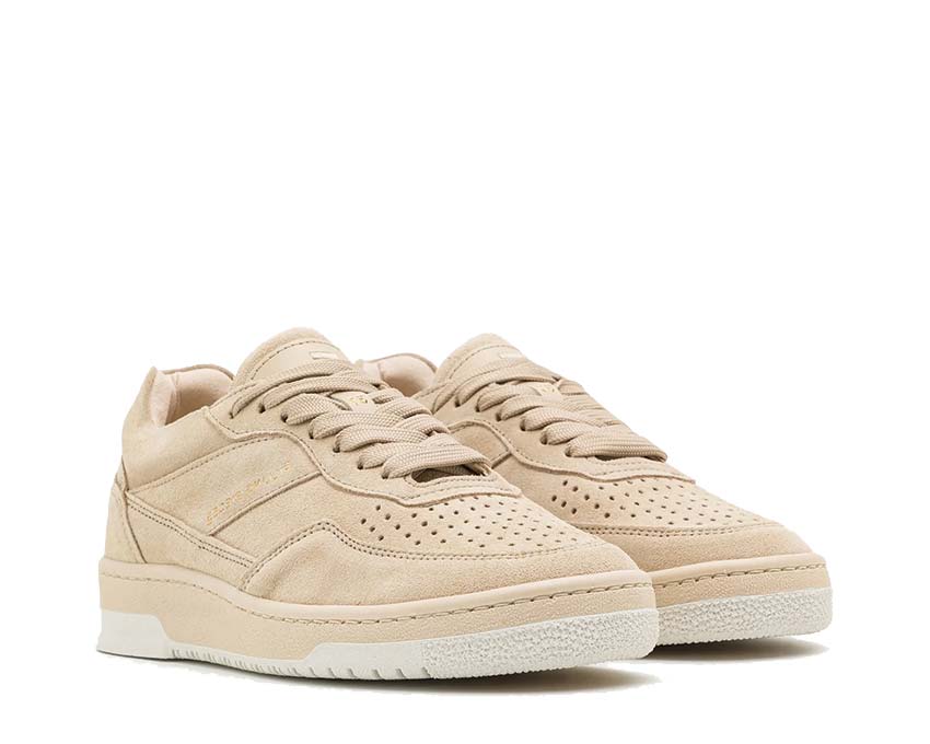 Filling Pieces Ace Organic Beige vista laterale — pelle organica naturale