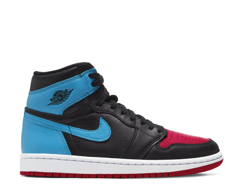 Jordan Air Jordan 1 High OG W UNC To Chicago Black DK Powder Blue Gym Red — sneaker unisex azul rojo