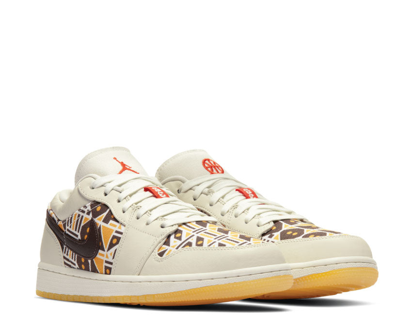  Air Jordan 1 Low Quai 54 Sail / Team Orange - Baroque Brown CZ4155-100