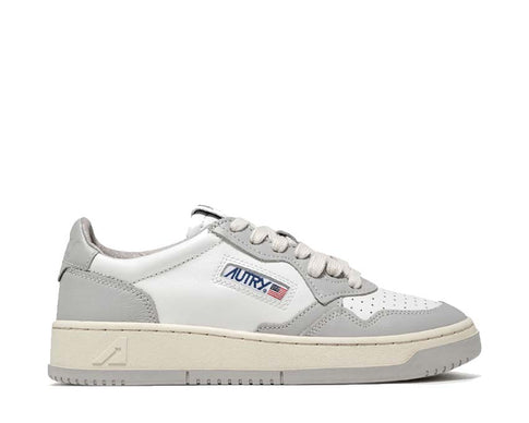 Autry Medalist Low Leat Vapor — sneaker unisexe en cuir nude minimaliste