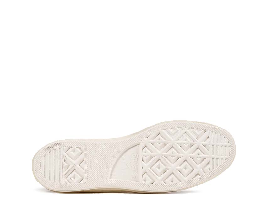Converse Chuck 70 Marquis Hi Vintage White suela — suela plataforma de goma blanca