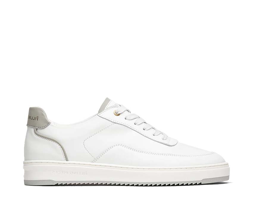 Filling Pieces Mondo Dela Light Grey — sneaker uomo pelle lusso olandese