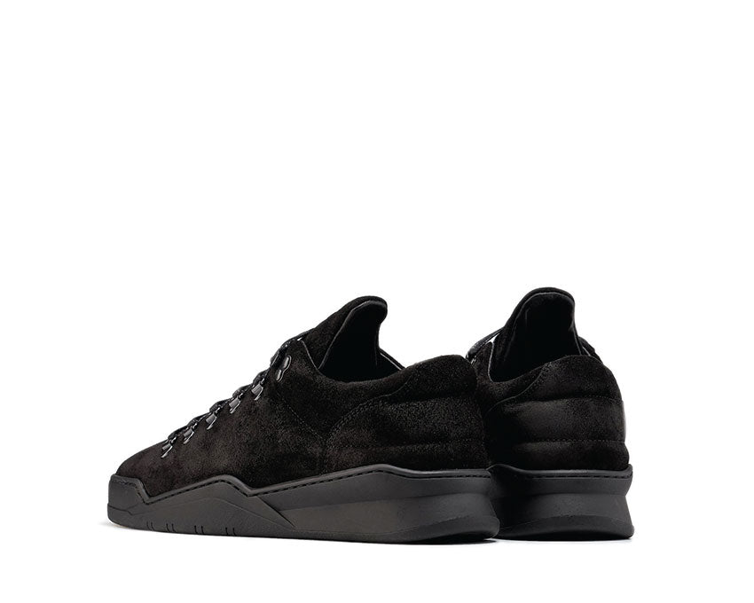 Filling Pieces Mountain Cut Ghost Waxed Suede All Black 2962259