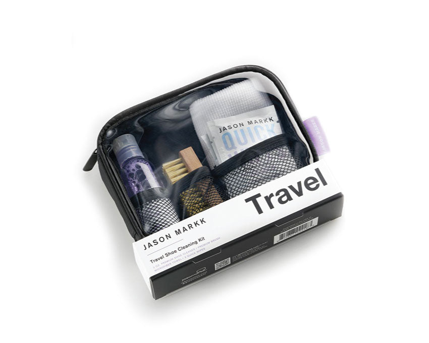 Jason Markk Travel Kit vue — kit voyage entretien chaussures Jason Markk