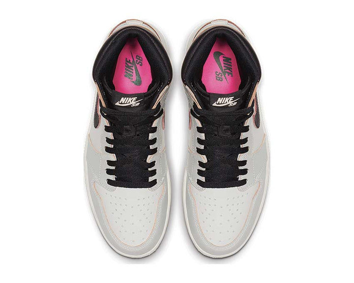 Nike Air Jordan 1 High OG Defiant Light Bone / Black - Crimson Tint - Hyper Pink CD6578-006