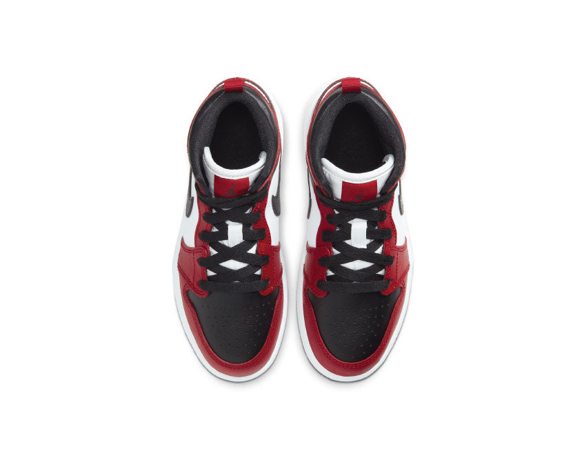 Jordan 1 Mid PS Black / Black - Gym Red 640734-069